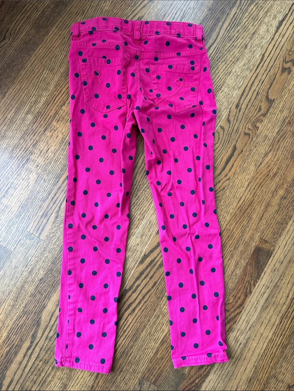 🌸 5/$25 Sale 🌸 The Children's Place Hot Pink Jeggings with Black Polka Dots